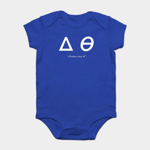 Delta Theta Society Baby Bodysuit by jacknacknack